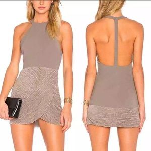 NBD Champagne Evelyn Mini Dress Size XS
